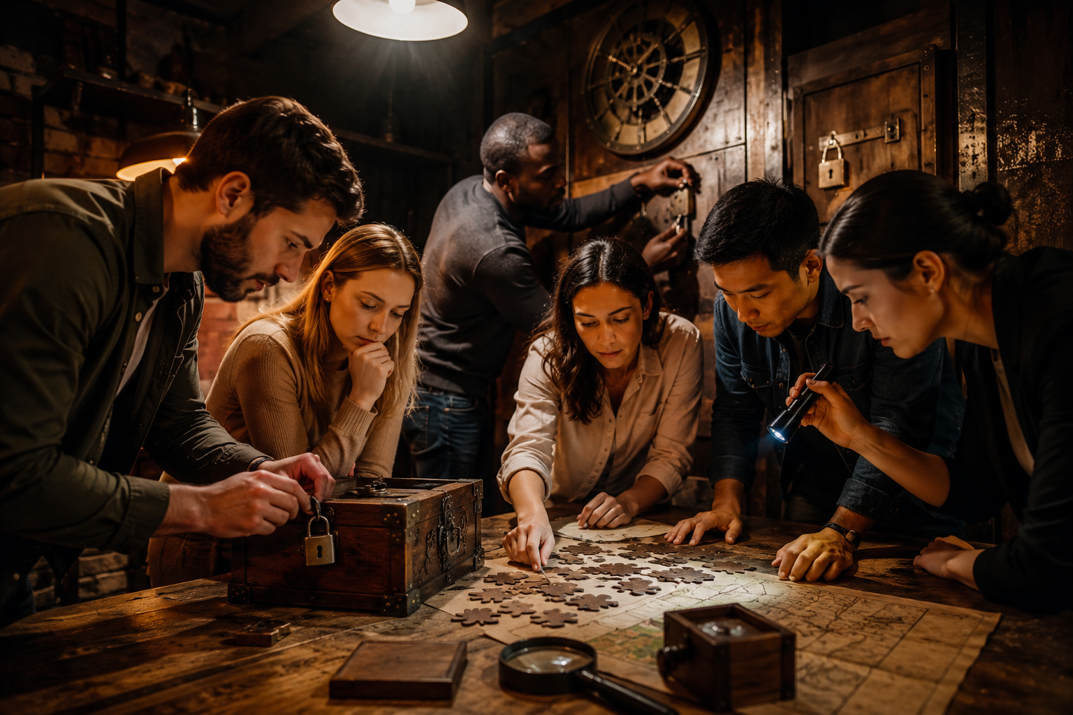 corporate team building escape room